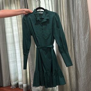 Sugarlips Size M emerald green dress with sleeves